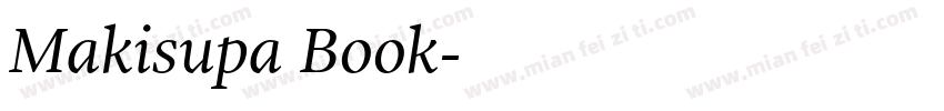 Makisupa Book字体转换